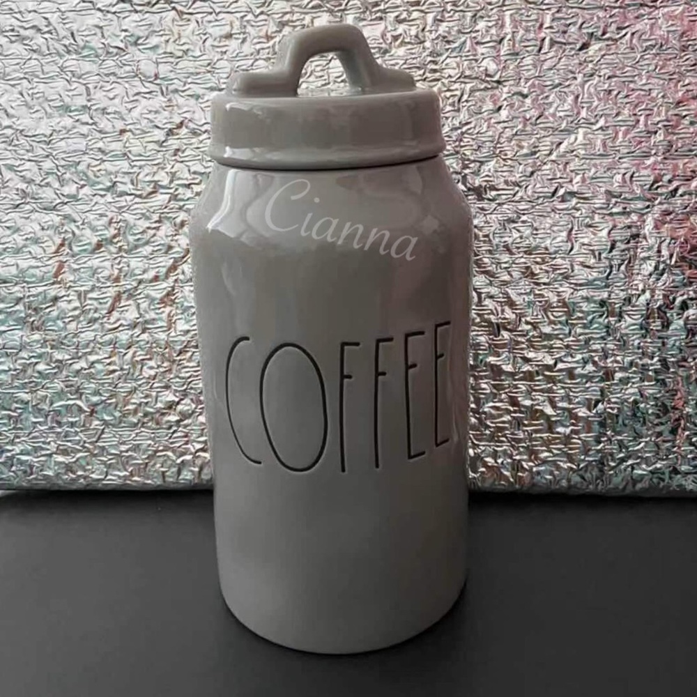 Rae Dunn Grey Coffee Canister